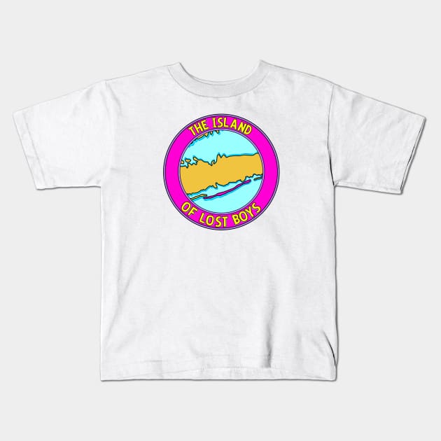 Fire Island Kids T-Shirt by Retro-Matic